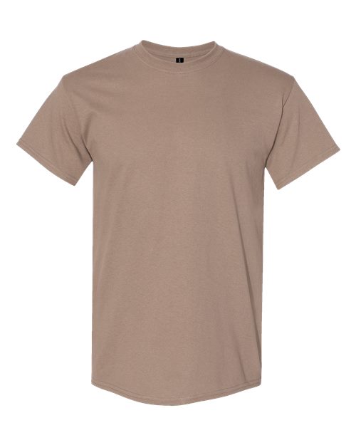 Heavy Cotton™ T-Shirt - Front - B00060553 - Brown Savana