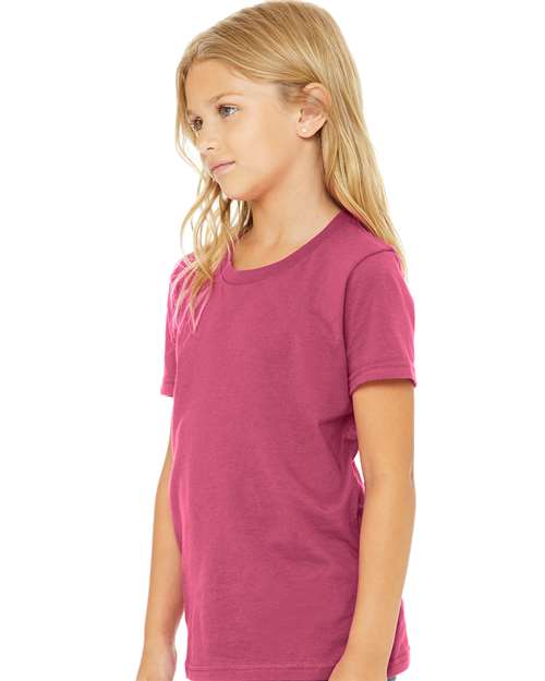 Youth Jersey Tee - OnModelSide - B38006033 - Berry