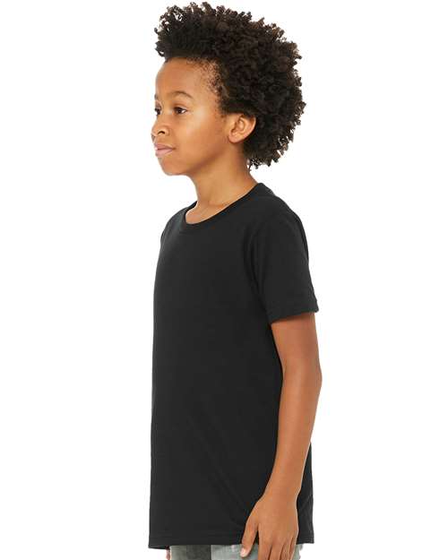 Youth Jersey Tee - OnModelSide - B38006503 - Black