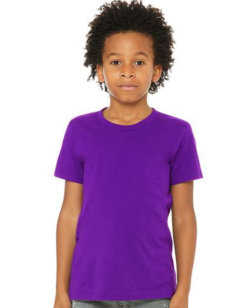 Youth Jersey Tee - OnModelFront - B38006673 - Team Purple