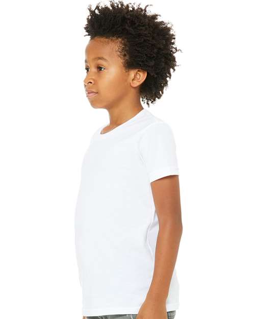 Youth Jersey Tee - OnModelSide - B38006003 - White