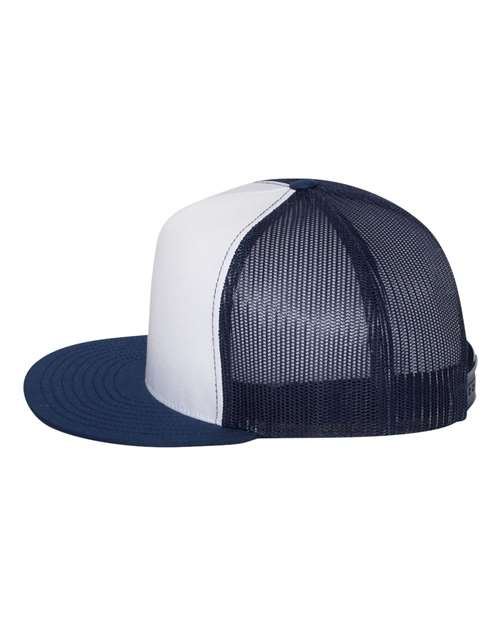 Five-Panel Classic Trucker Cap - DirectSide - B61595630 - Navy/ White/ Navy