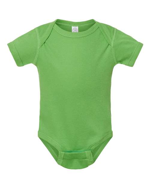 Infant Baby Rib Bodysuit - Front - B30238191 - Apple