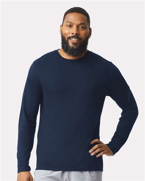 Performance® Long Sleeve T-Shirt - OnModelFront - B85560653 - Navy