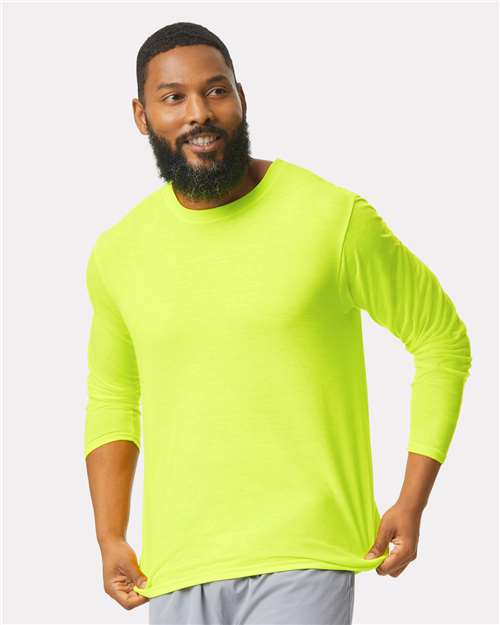 Performance® Long Sleeve T-Shirt - OnModelFront - B85560163 - Safety Green
