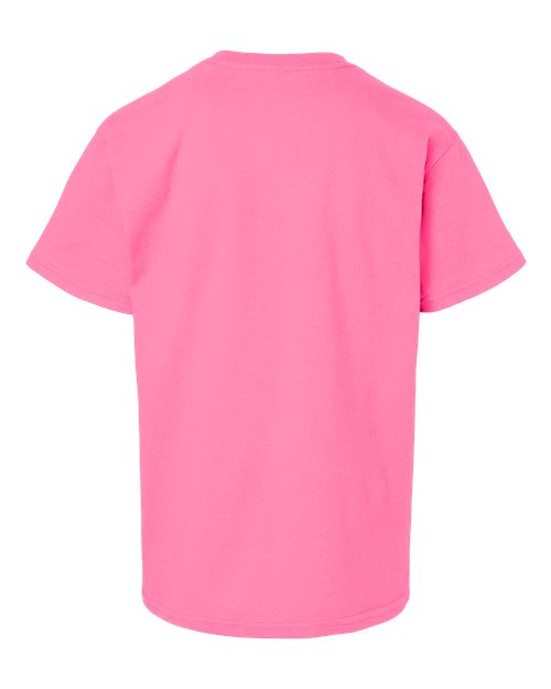 Ultra Cotton® Youth T-Shirt - Back - B31660142 - Safety Pink