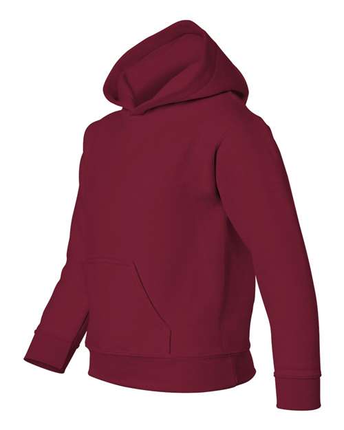 Heavy Blend™ Youth Hooded Sweatshirt - Side - B32060522 - Cardinal Red
