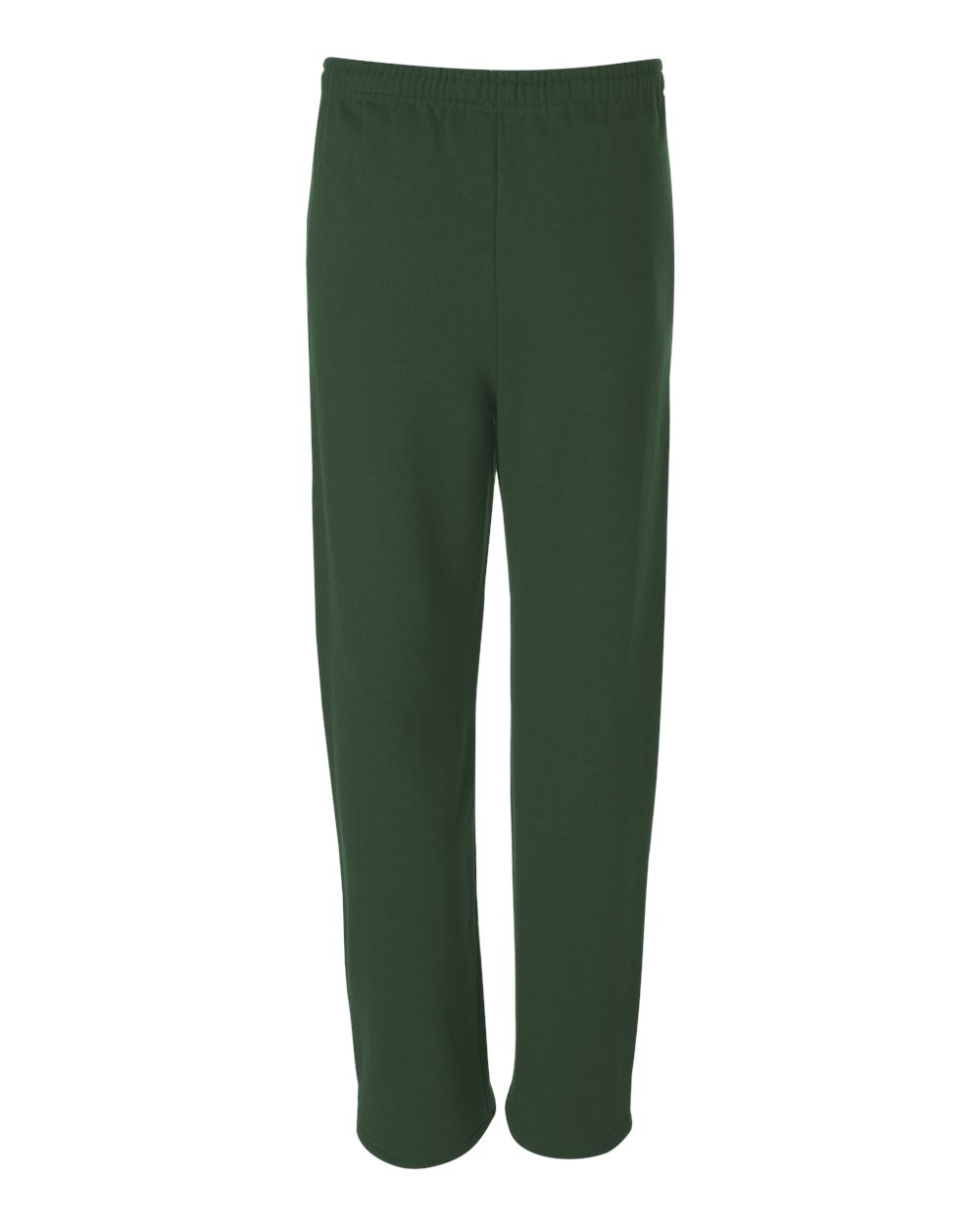 Unisex NuBlend® Open-Bottom Sweatpants with Pockets - Back - B23435548 - Forest Green