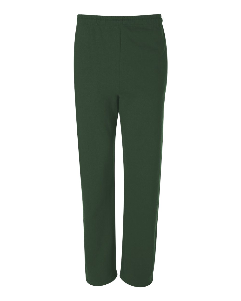 Unisex NuBlend® Open-Bottom Sweatpants with Pockets - Front - B23435548 - Forest Green