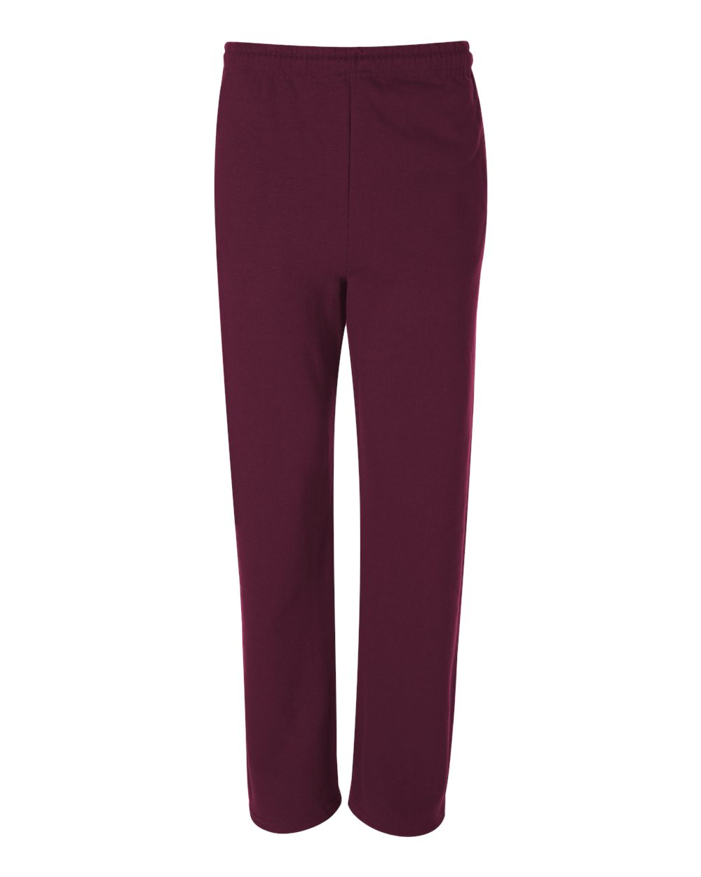 Unisex NuBlend® Open-Bottom Sweatpants with Pockets - Front - B23435538 - Maroon