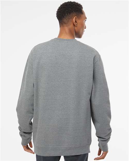 Midweight Crewneck Sweatshirt - OnModelBack - B83676363 - Gunmetal Heather
