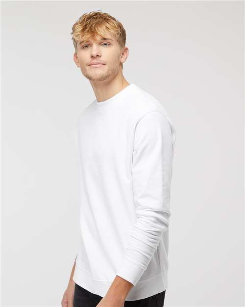Midweight Crewneck Sweatshirt - OnModelSide - B83676003 - White