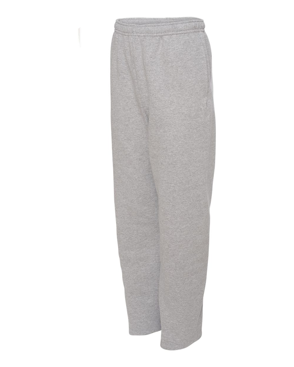 Unisex NuBlend® Open-Bottom Sweatpants with Pockets - Side - B23435593 - Athletic Heather