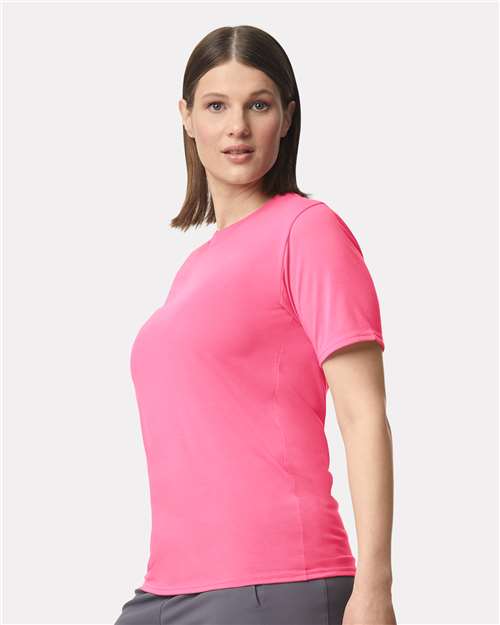Performance® T-Shirt - OnModelSide - B09260143 - Safety Pink