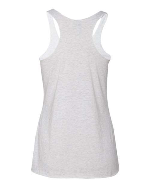 Women’s Triblend Racerback Tank - Back - B88218002 - Heather White