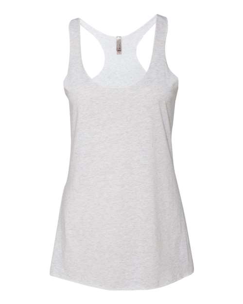 Women’s Triblend Racerback Tank - Front - B88218002 - Heather White
