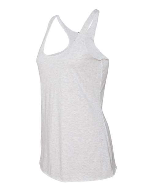 Women’s Triblend Racerback Tank - Side - B88218002 - Heather White