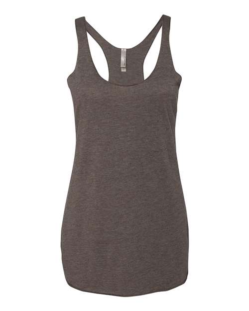 Women’s Triblend Racerback Tank - Front - B88218552 - Macchiato