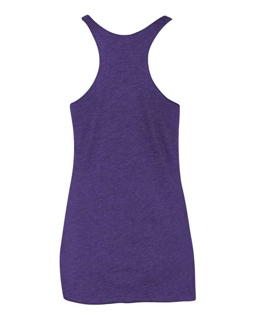 Women’s Triblend Racerback Tank - Back - B88218672 - Purple Rush