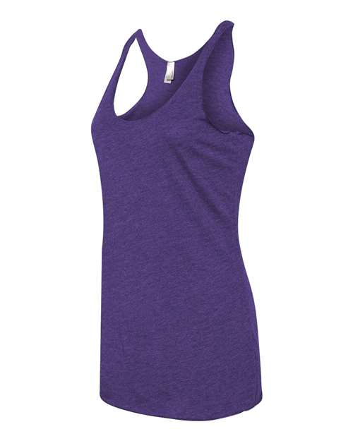 Women’s Triblend Racerback Tank - Side - B88218672 - Purple Rush