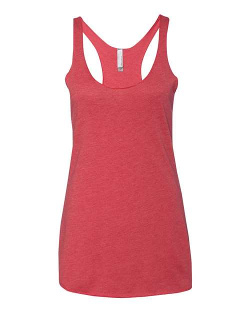 Women’s Triblend Racerback Tank - Front - B88218702 - Vintage Red