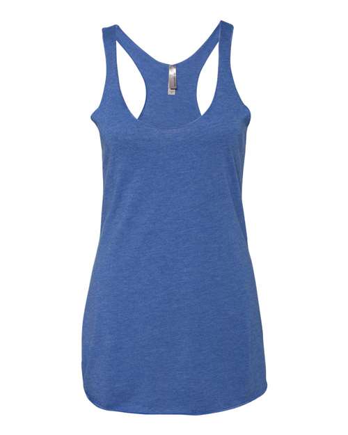 Women’s Triblend Racerback Tank - Front - B88218752 - Vintage Royal