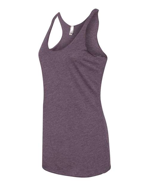 Women’s Triblend Racerback Tank - Side - B88218282 - Vintage Purple