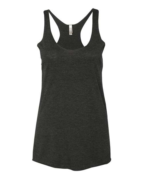 Women’s Triblend Racerback Tank - Front - B88218502 - Vintage Black