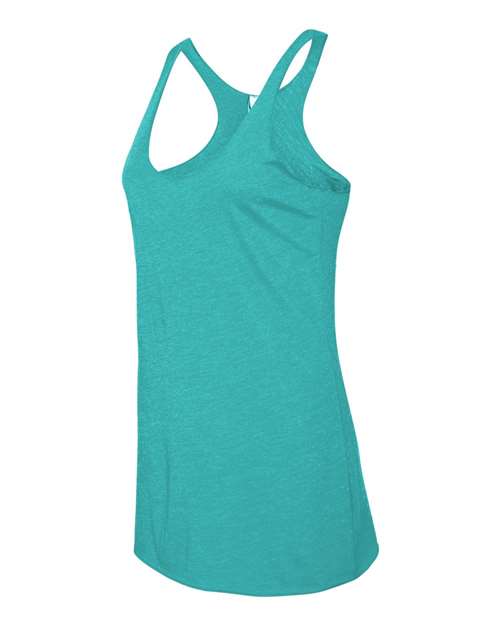 Women’s Triblend Racerback Tank - Side - B88218972 - Tahiti Blue