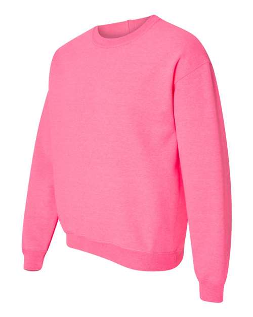 Heavy Blend™ Crewneck Sweatshirt - Side - B21060143 - Safety Pink