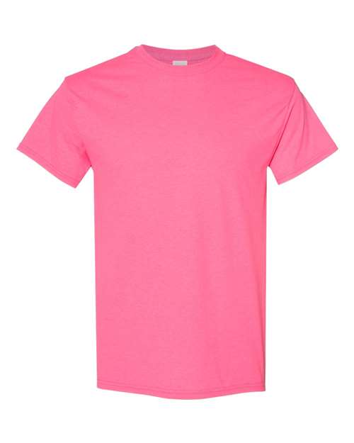 Heavy Cotton™ T-Shirt - Front - B00060313 - Safety Pink