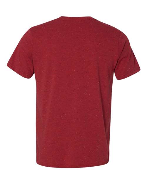 Texture Tee - Back - B03306722 - Red Speckled