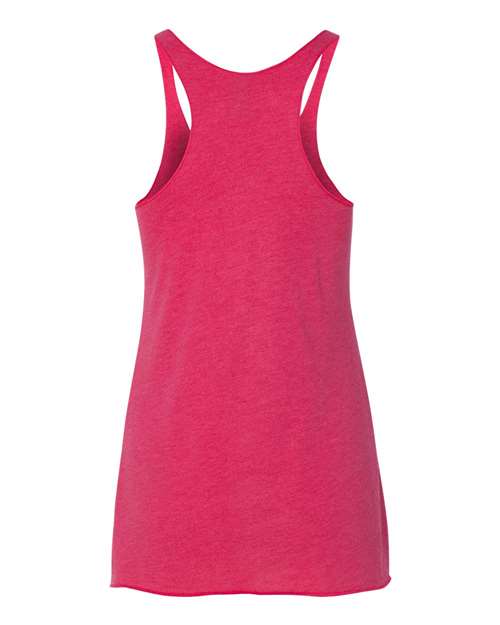 Women’s Triblend Racerback Tank - Back - B88218692 - Vintage Shocking Pink