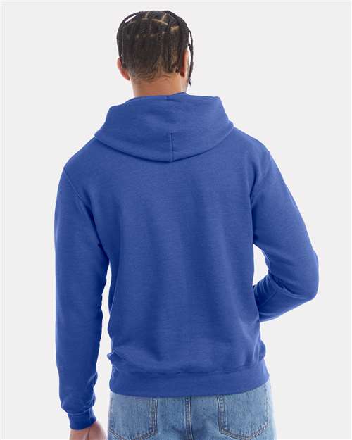 Powerblend® Hooded Sweatshirt - OnModelBack - B22884783 - Royal Blue Heather