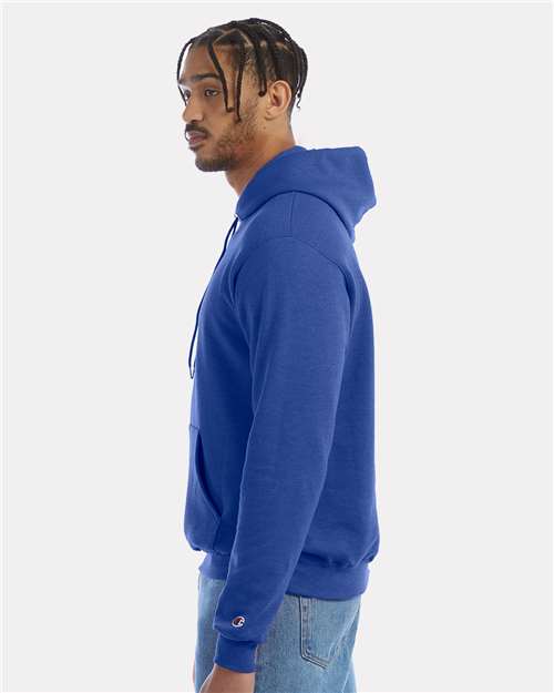 Powerblend® Hooded Sweatshirt - OnModelSide - B22884783 - Royal Blue Heather