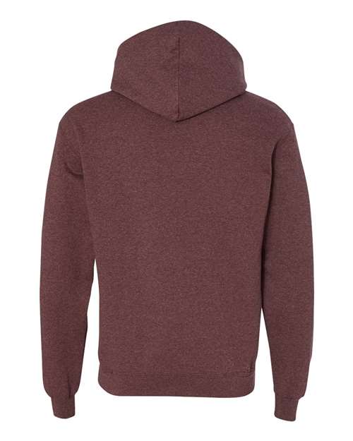 Powerblend® Hooded Sweatshirt - Back - B22884543 - Maroon Heather