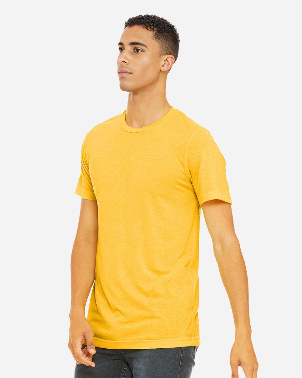 Triblend Tee - OnModelSide - B84706402 - Yellow Gold Triblend