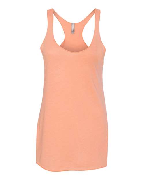 Women’s Triblend Racerback Tank - Front - B88218182 - Vintage Light Orange