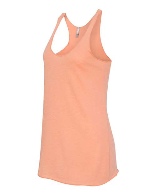 Women’s Triblend Racerback Tank - Side - B88218182 - Vintage Light Orange