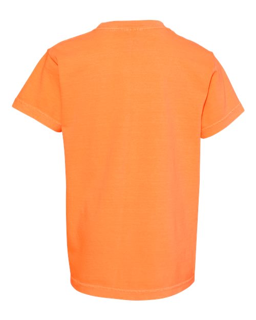 Garment-Dyed Youth Heavyweight T-Shirt - Back - B31608332 - Melon