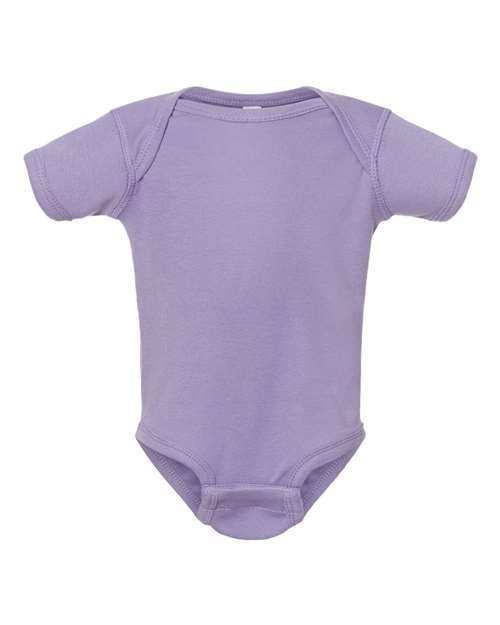 Infant Baby Rib Bodysuit - Front - B30238211 - Lavender