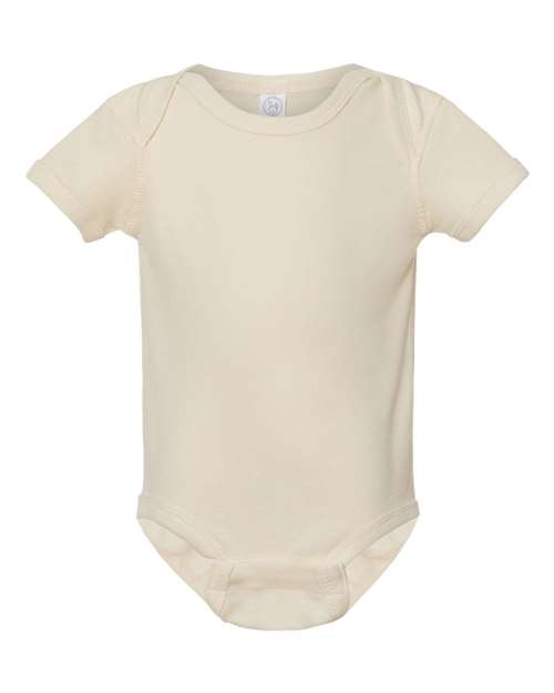 Infant Baby Rib Bodysuit - Front - B30238241 - Natural