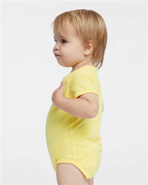Infant Fine Jersey Bodysuit - OnModelSide - B33438431 - Butter