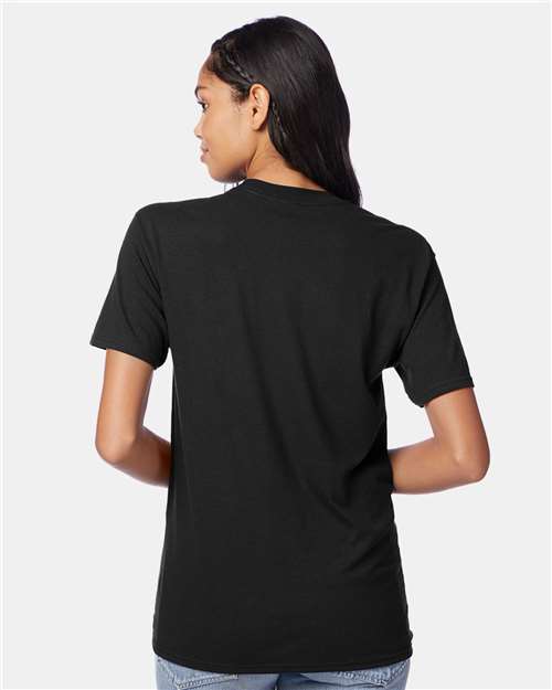 Perfect-T Triblend T-Shirt - OnModelBack - B34200503 - Solid Black Triblend