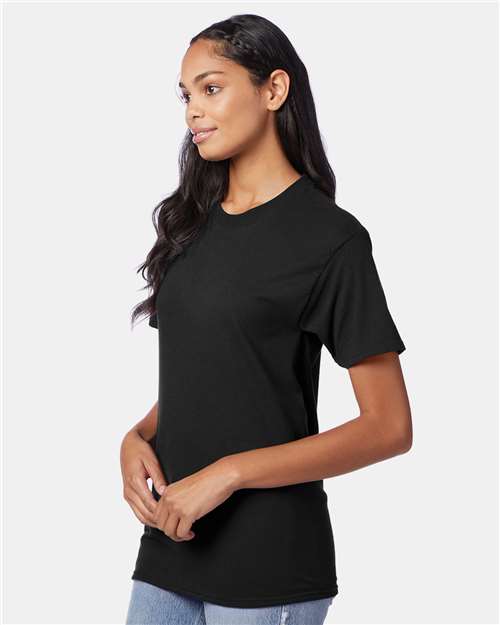 Perfect-T Triblend T-Shirt - OnModelSide - B34200503 - Solid Black Triblend
