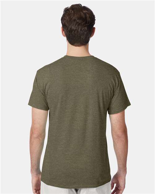 Perfect-T Triblend T-Shirt - OnModelBack - B34200063 - Military Green Triblend