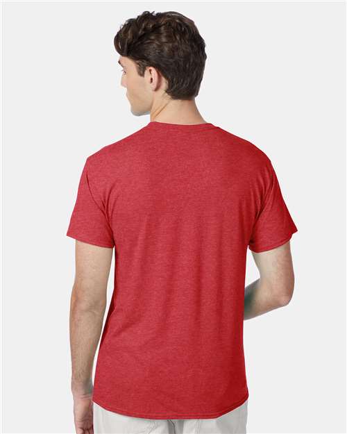 Perfect-T Triblend T-Shirt - OnModelBack - B34200703 - Red Triblend