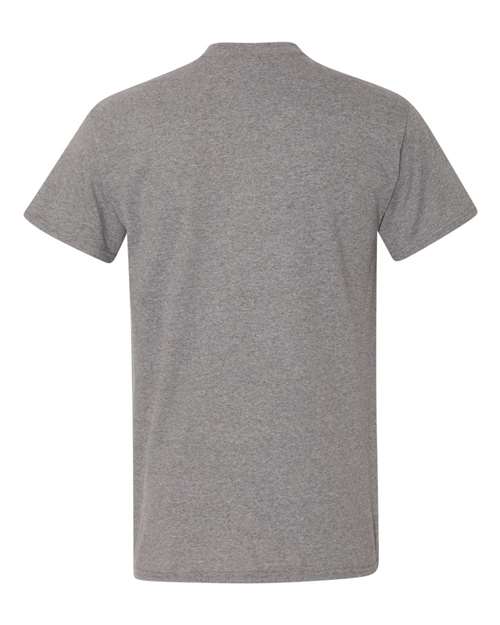 DryBlend® Pocket T-Shirt - Back - B07260493 - Graphite Heather