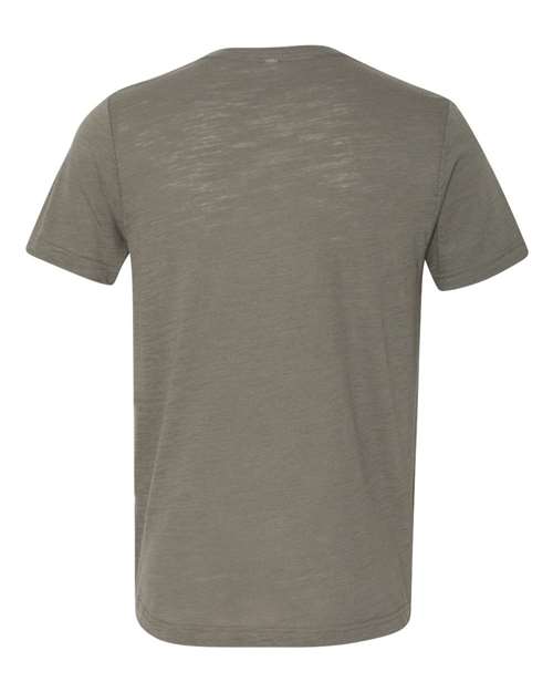 Texture Tee - Back - B03306622 - Olive Slub