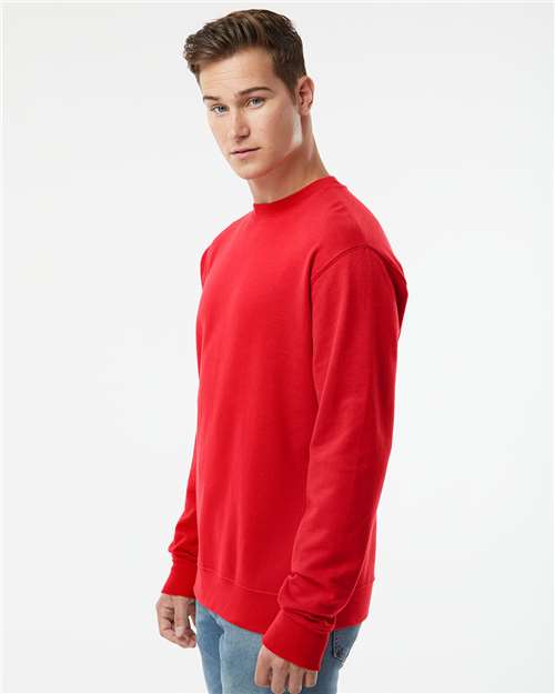 Midweight Crewneck Sweatshirt - OnModelSide - B83676703 - Red